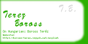 terez boross business card